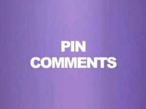 PIN COMMENTS